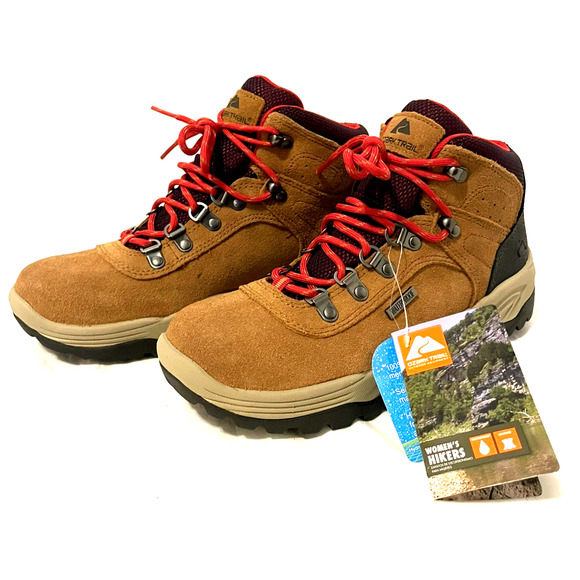 Ozark Trail Women's Leather Waterproof Stoneclad Hiker Boots Size 9 NEW - Picture 1 of 8